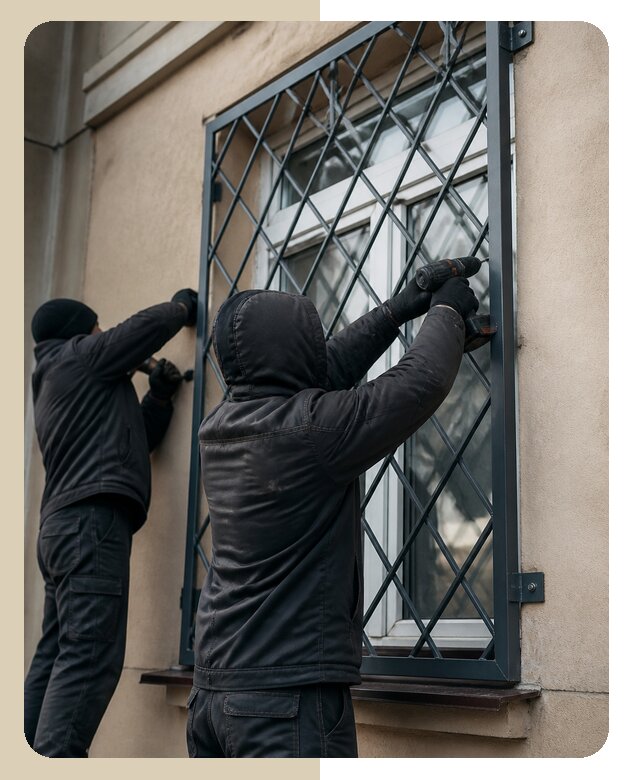 Установка антивандальных решеток на окна в Москве